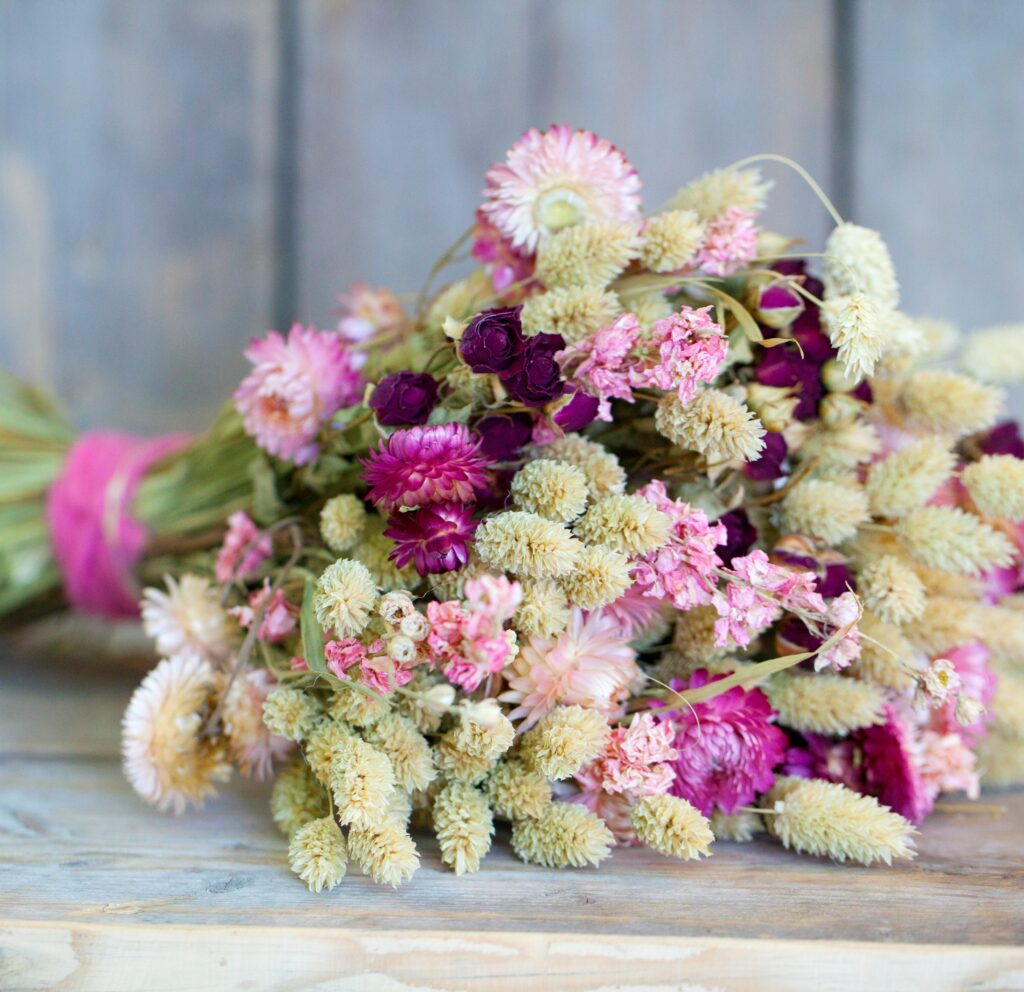 Boeket droogbloemen